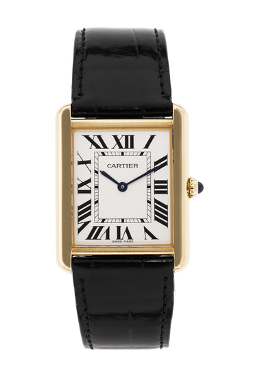 Tank Solo Yellow Gold and Stainless Steel Quartz