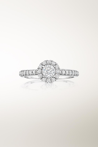 Joy Mounted Solitaire in 18K White Gold
