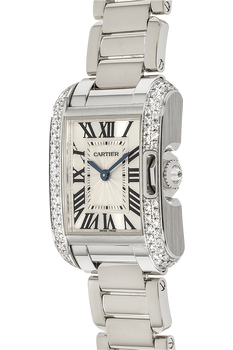 Tank Anglaise White Gold Quartz
