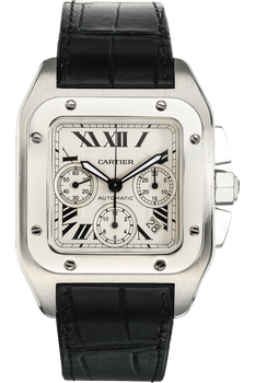 Santos 100 Chronograph Stainless Steel Automatic