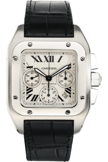 Santos 100 Chronograph Stainless Steel Automatic