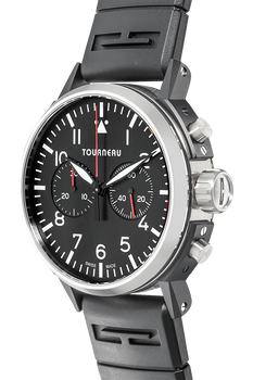 TNY 44mm Aviator Chronograph in Stainless Steel and DLC