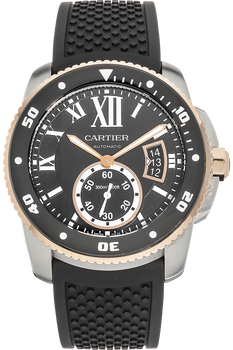 Calibre De Cartier Diver Rose Gold and Stainless Steel Automatic