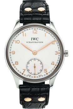 Portuguese Hand Wound Stainless Steel Manual