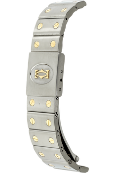 Santos Galbee Yellow Gold and Stainless Steel Quartz