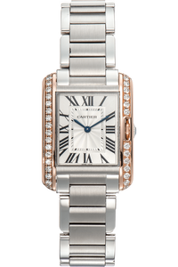 Tank Anglaise Rose Gold and Stainless Steel Quartz