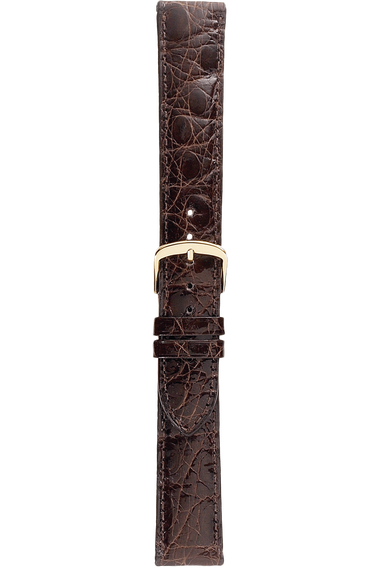 16 mm Brown Caiman Crocodile Strap