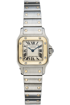 Santos Galbee Yellow Gold and Stainless Steel Quartz