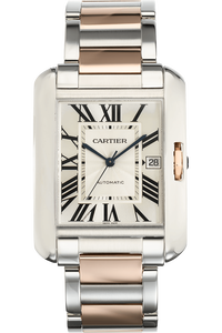 Tank Anglaise XL Rose Gold and Stainless Steel Automatic
