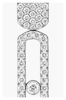 Imperial Move SM Earrings in White Gold