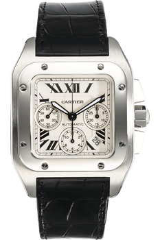Santos 100 Chronograph Stainless Steel Automatic