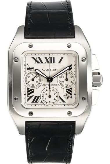 Santos 100 Chronograph Stainless Steel Automatic