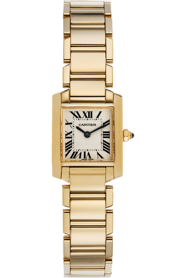 Pre Owned Cartier Tank Francaise Yellow Gold Quartz