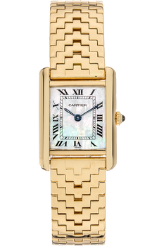 Tank LC Pyramid Yellow Gold Quartz
