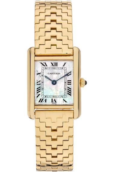 Tank LC Pyramid Yellow Gold Quartz