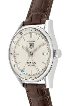 Carrera Twin Time Stainless Steel Automatic