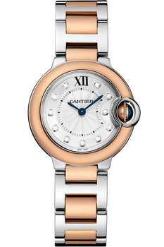 Cartier Ballon Bleu Pink Gold and Steel, Small (W3BB0005)