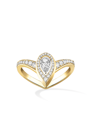 Fiery Ring 0.10CT in Yellow Gold