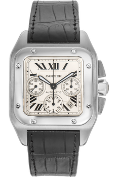 Santos 100 Chronograph Stainless Steel Automatic