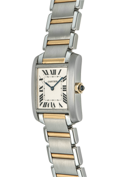 Tank Francaise Yellow Gold and Stainless Steel Quartz