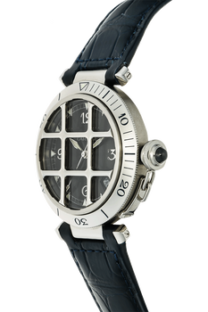 Pasha De Cartier Platinum and Stainless Steel Automatic