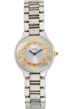 Must 21 Yellow Gold-Plated and Stainless Steel Quartz