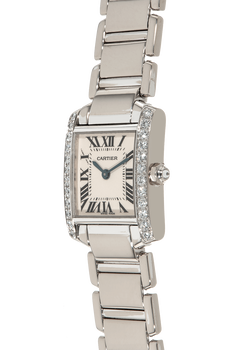 Tank Francaise White Gold Quartz