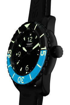 44mm 3-Hand Black IP