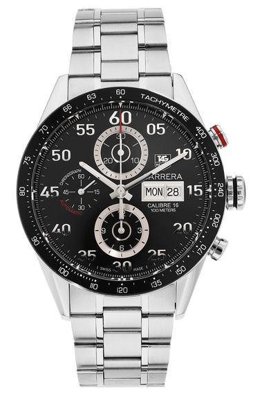 Carrera Calibre 16 Day-Date Chronograph Stainless Steel Automatic