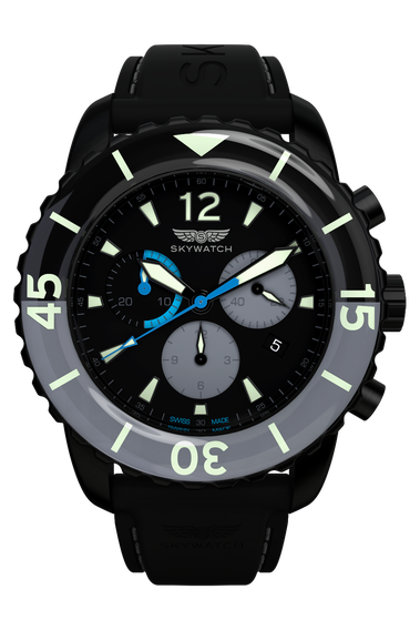 44mm Chrono Black IP