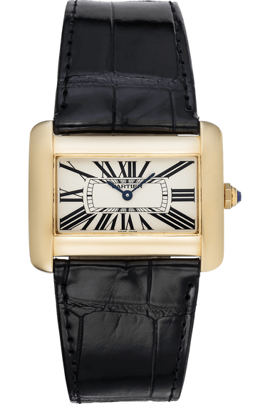 Tank Divan Yellow Gold Quartz