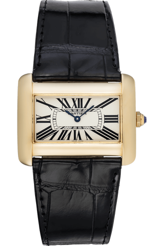 Tank Divan Yellow Gold Quartz