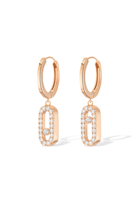 Move Uno Hoops in Pink Gold