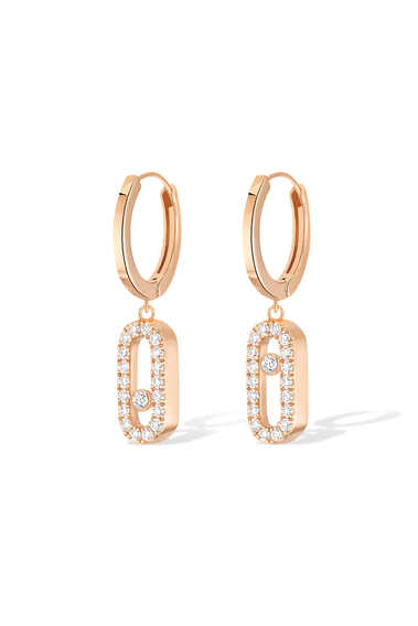 Move Uno Hoops in Pink Gold