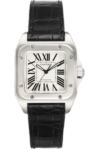 Pre Owned Cartier Santos 100 Stainless Steel Automatic