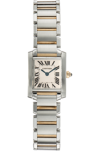 Tank Francaise Yellow Gold and Stainless Steel Quartz