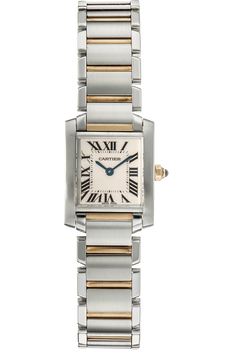 Tank Francaise Yellow Gold and Stainless Steel Quartz