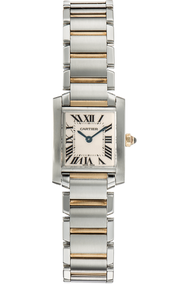 Tank Francaise Yellow Gold and Stainless Steel Quartz