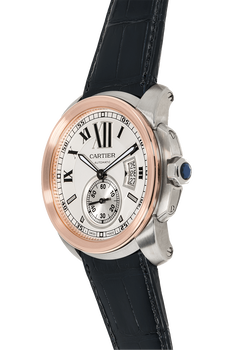 Calibre de Cartier Rose Gold and Stainless Steel Automatic