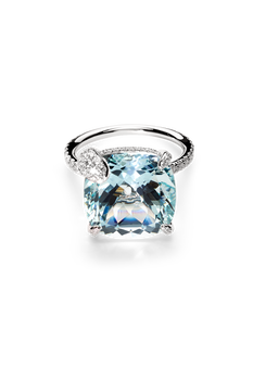Peekaboo Aquamarine Ring