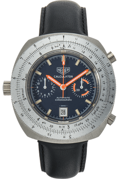 Heuer Calculator Circa 1970&#39;s Stainless Steel Automatic