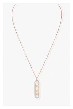 Move 10th Pendant in Pink Gold