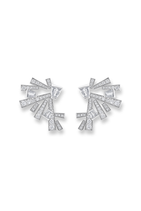 Rock Diamonds Cluster Earrings