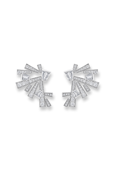 Rock Diamonds Cluster Earrings
