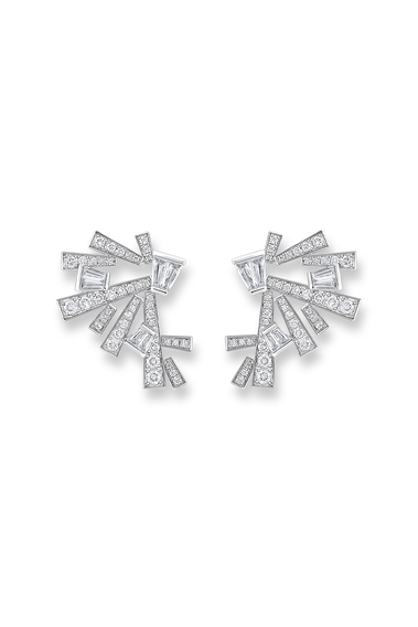 Rock Diamonds Cluster Earrings