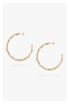 Move Link MM Hoops in Yellow Gold