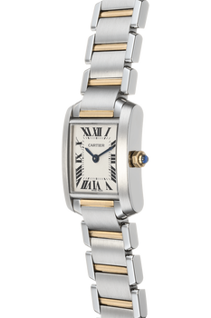 Tank Francaise Yellow Gold and Stainless Steel Quartz