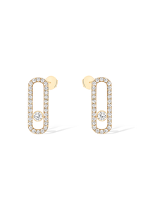 Move Uno Pavé Studs in Yellow Gold