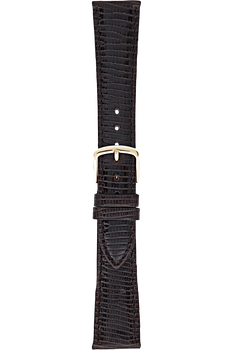 18 mm Dark Brown Leather Strap