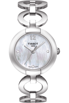 Tissot white mother of pearl dial ladies watch t0842101111601 top